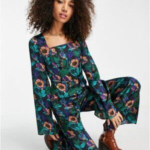 Topshop Satin Jumpsuit